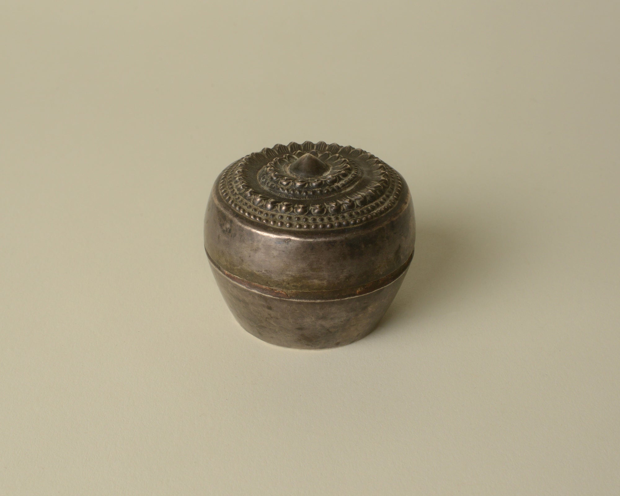 Lanna silver betel box, Northern Thailand.