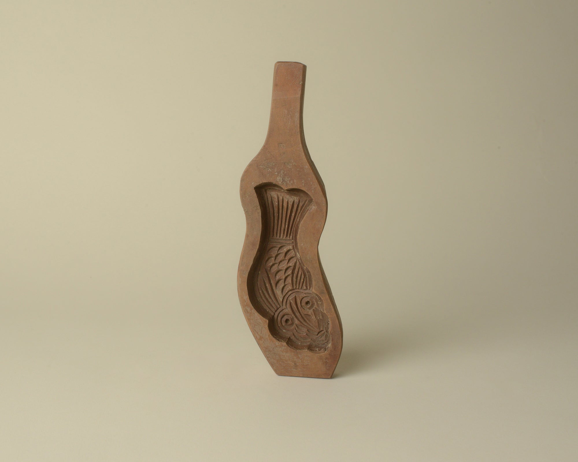 Set of Antique Wooden and Clay Mooncake Molds.