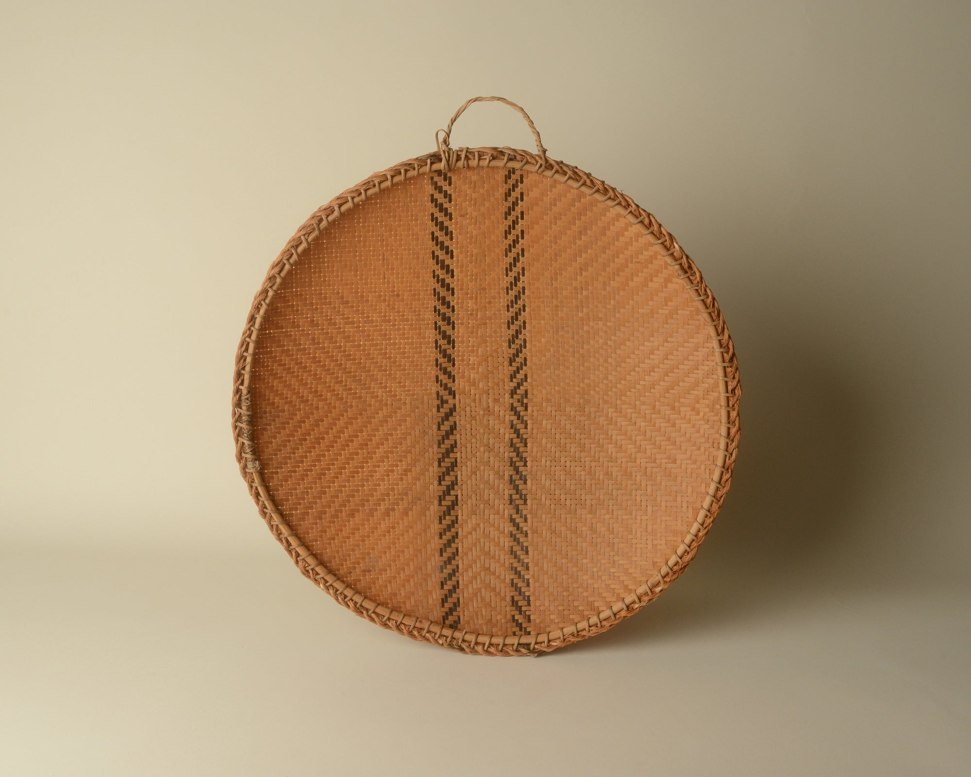 Large Woven Bilao Tray from the Philippines.