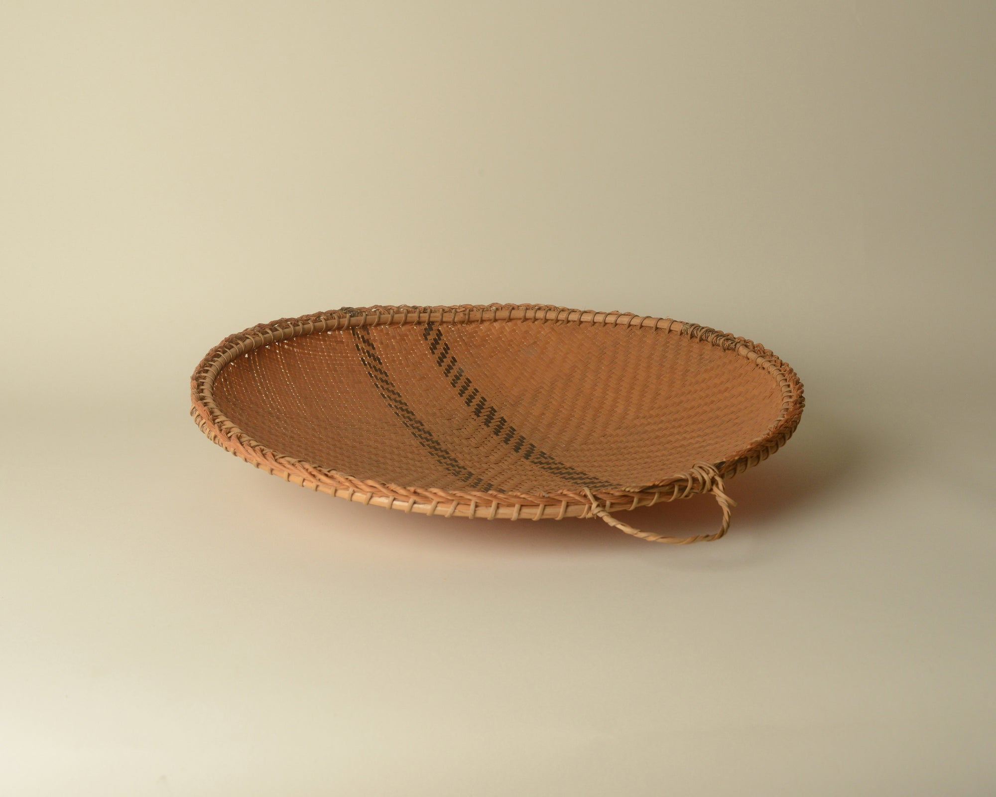 Large Woven Bilao Tray from the Philippines.