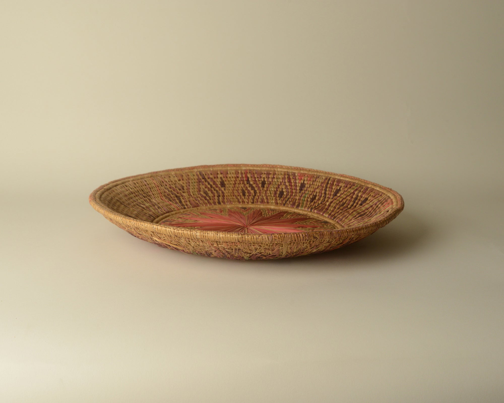 Colorful Woven Platter.