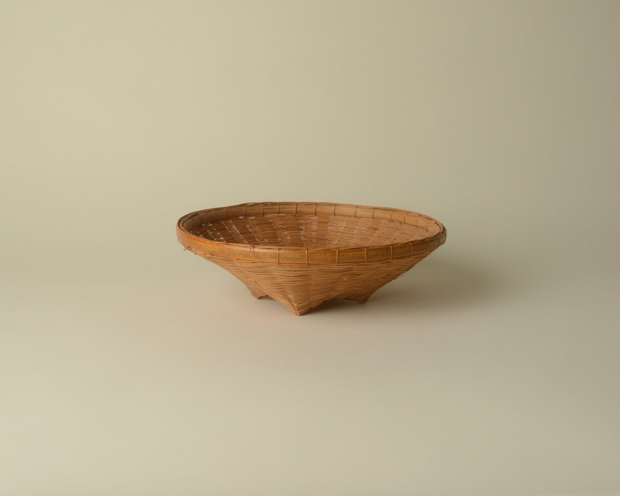 Thai Woven Bowl with Elevated Feet.