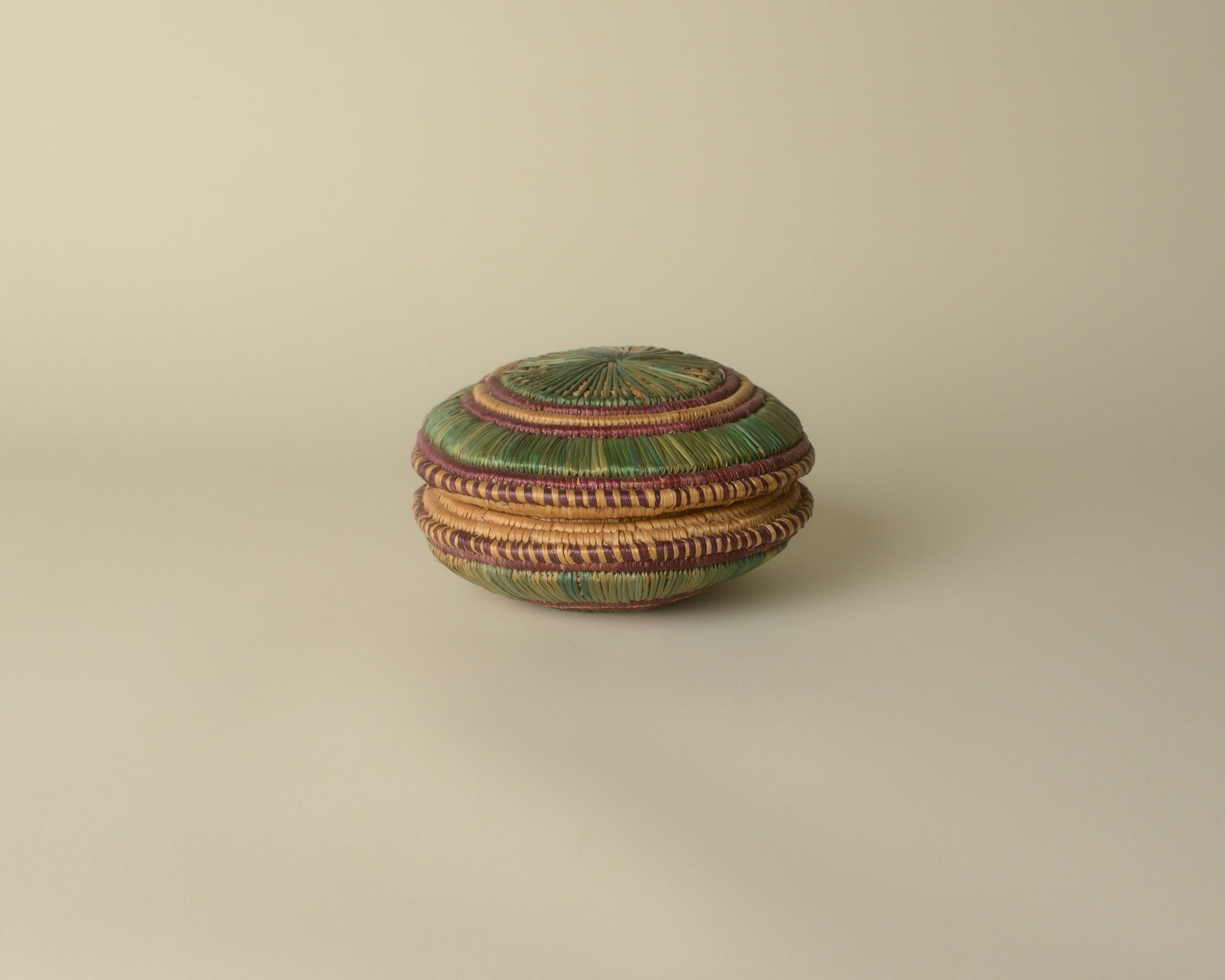 Small Colorful Lidded Bowl from India.