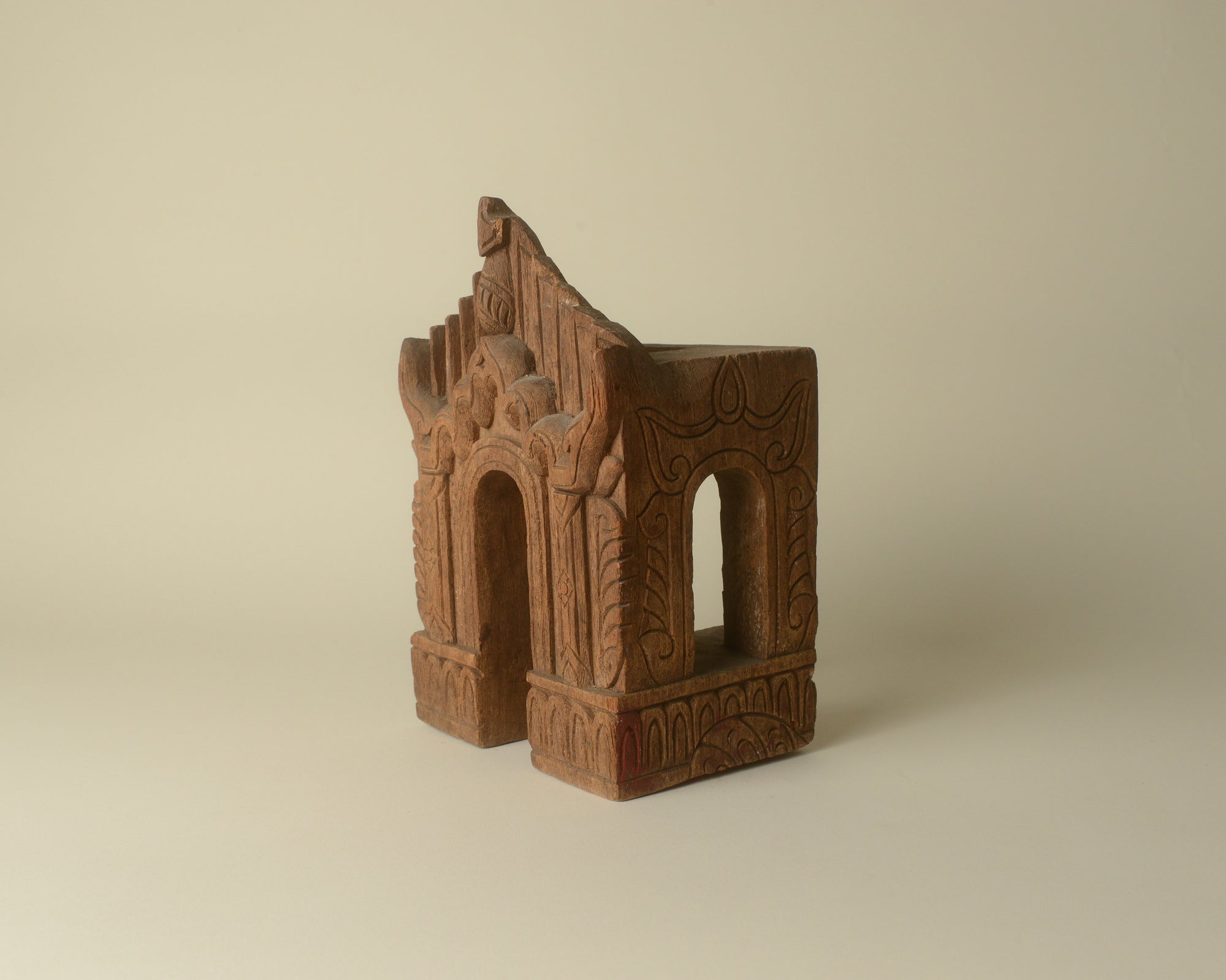 Antique Hand Carved Naga Shrine from India.